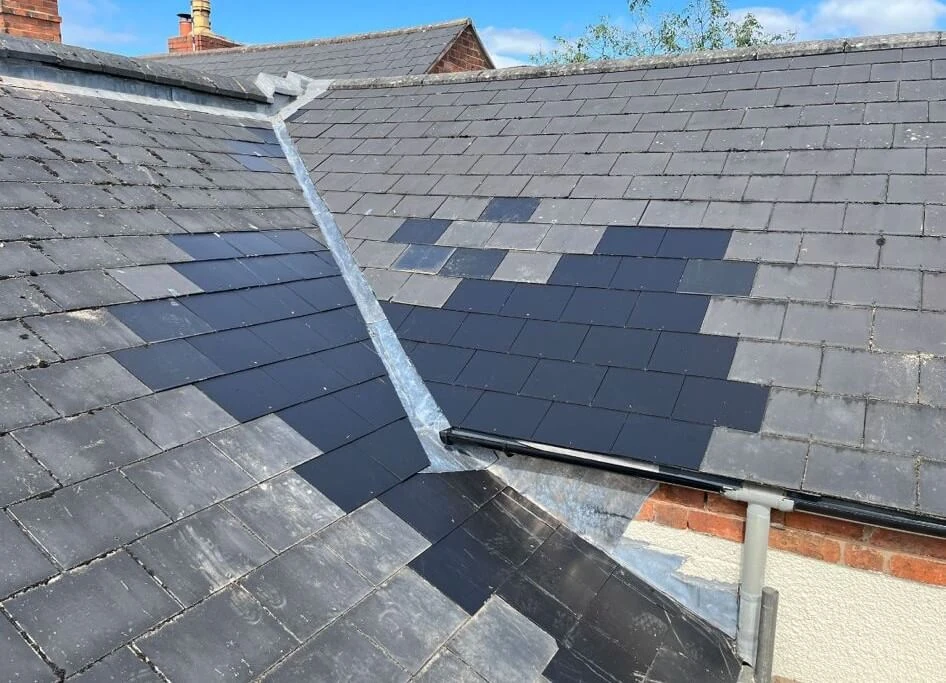 Roof repairs being carried out in Moseley, Birmingham